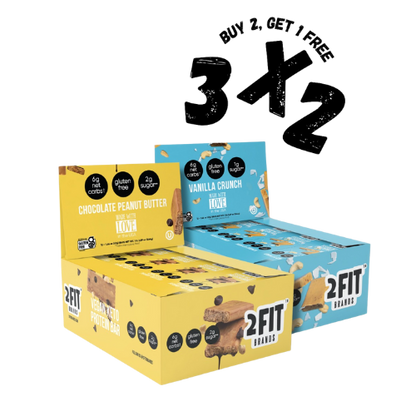 3x2 Bundle Pack of 12 Protein Bars